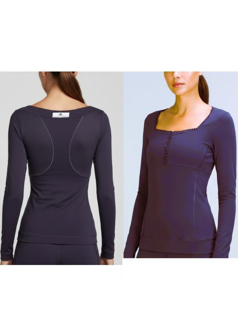 Nwt Adidas Stella McCartney women Long Sleeve Tee Shirt Top XS